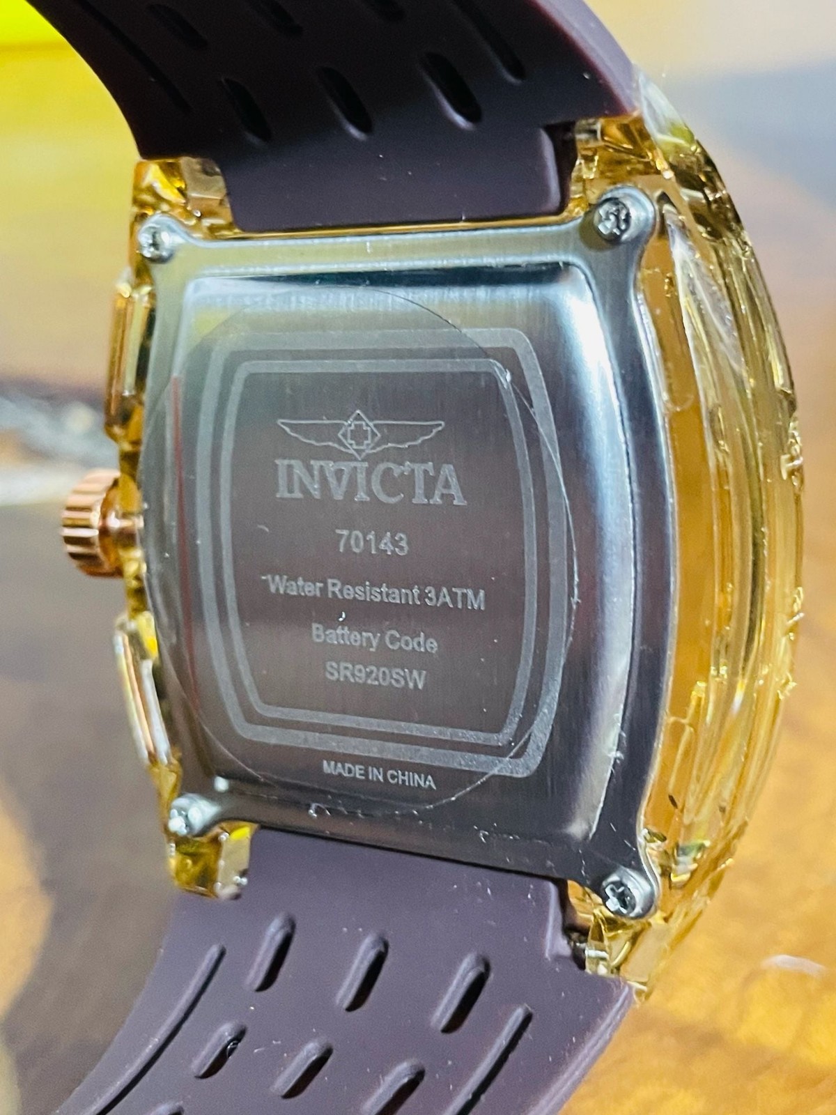 Invicta S1 Rally Chronograph Watch with Brown Carbon Fiber Dial 70143