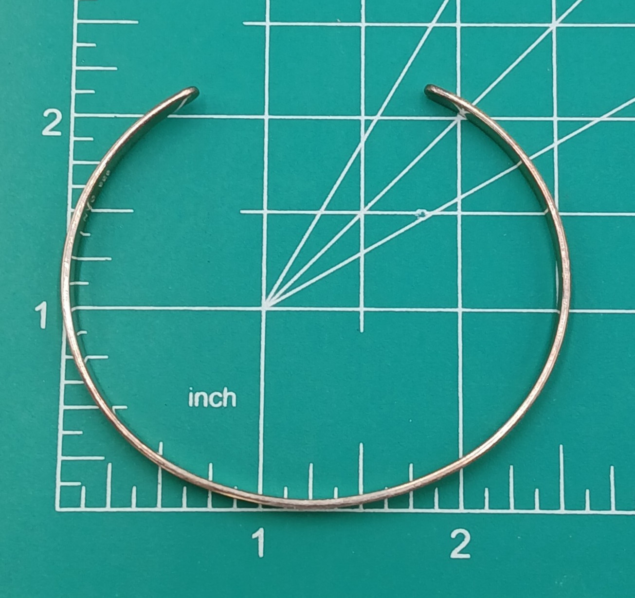 925 NVC Cuff Bracelet 2.5″ Narrow Sterling Silver 7g Engraved Love Believe Dream