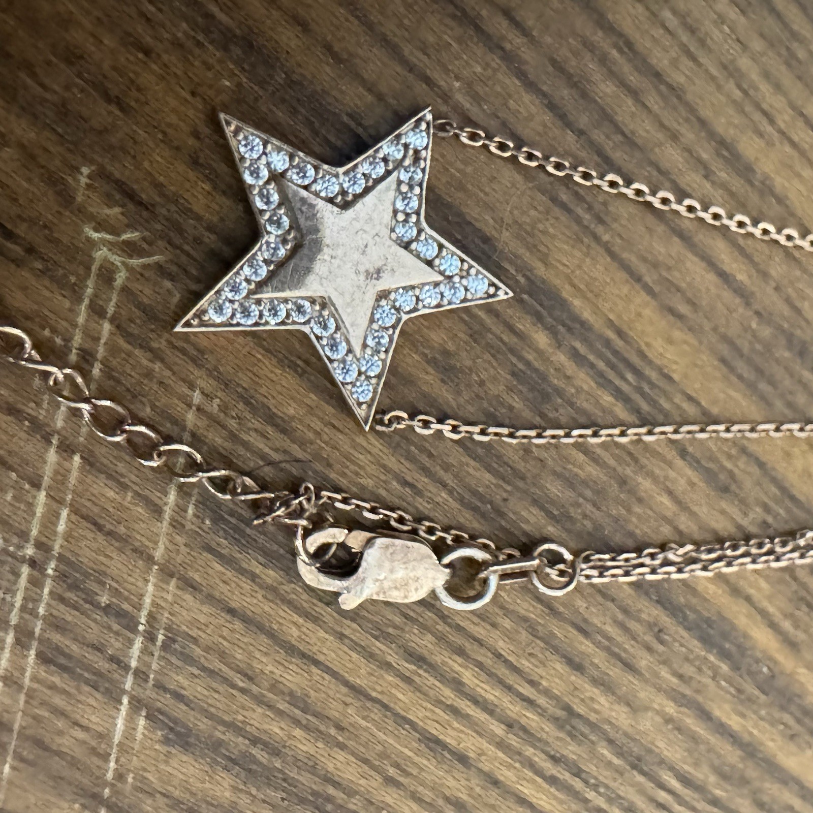 Midas Gold Over 925 Sterling Silver Star Necklace