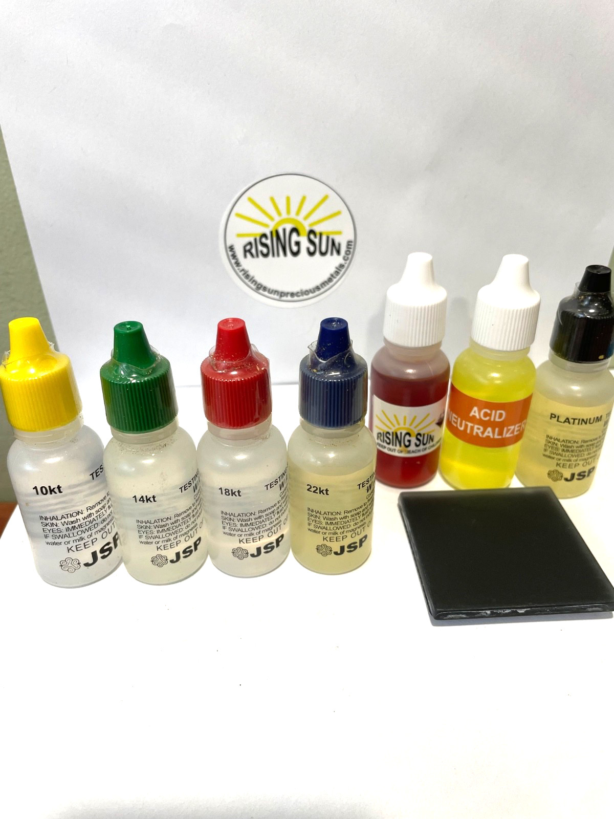 JSP Gold Silver Jewelry Testing Acid 10K 14K 18K 22K 24K PLATINUM RSPM-GTE