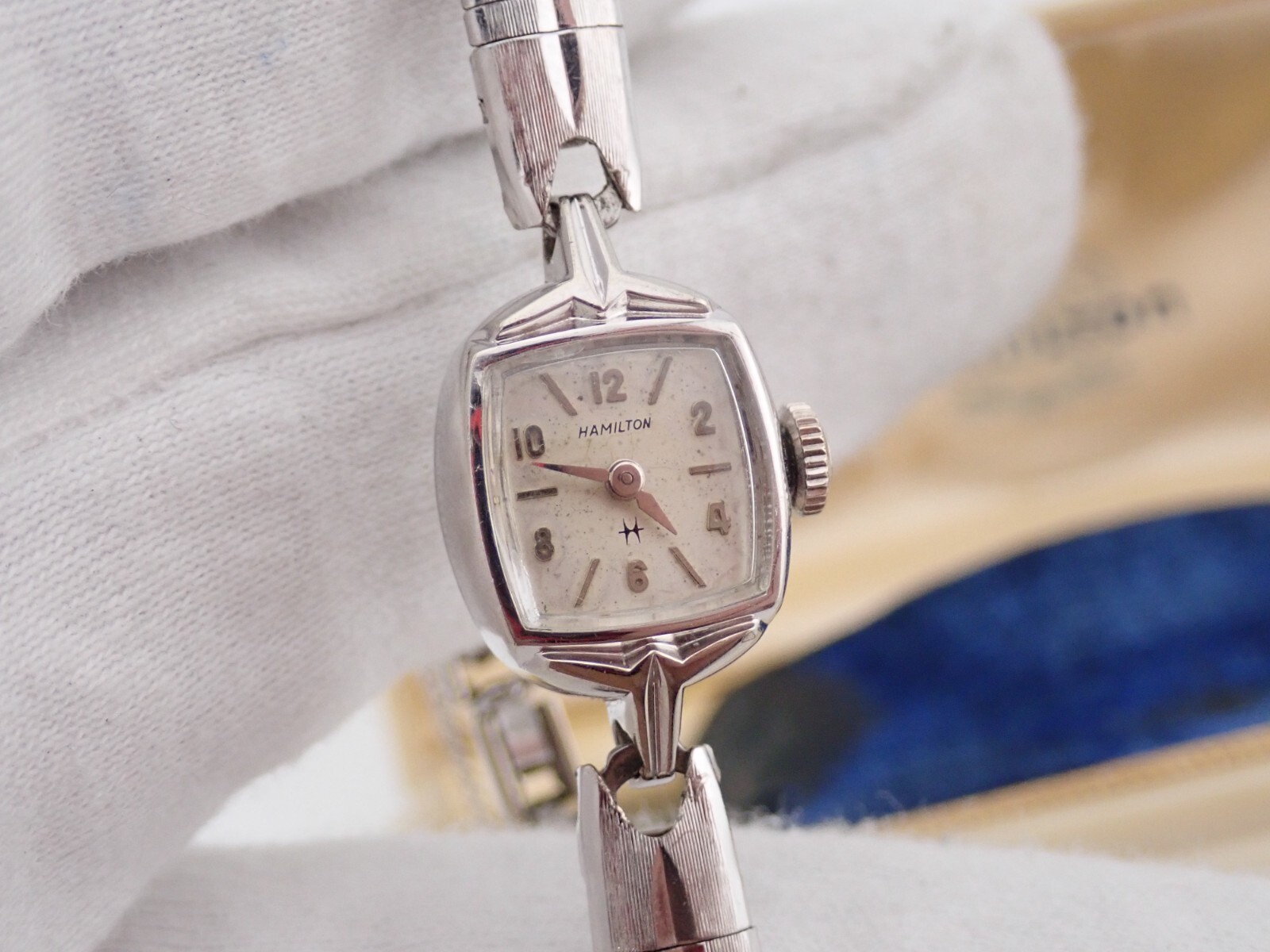HAMILTON, 50’s Clean 10L Gold Filled w/BOX, Manual Wind LADIES WATCH R27-18