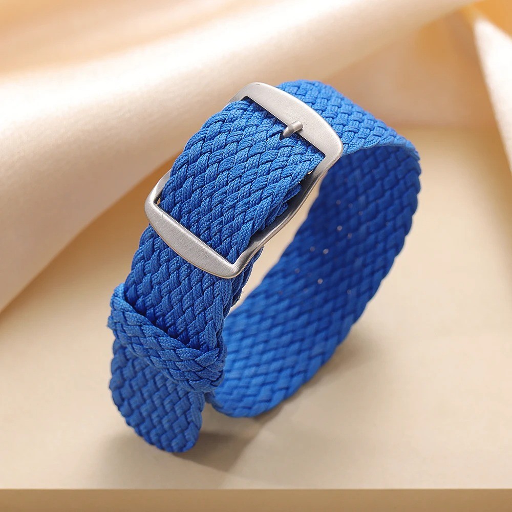 Perlon Woven Nylon Watch Band Strap Universal Replacement 18mm 20mm 22mm