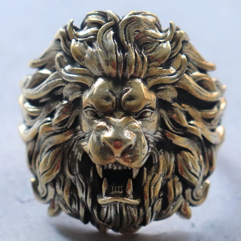21g Big 3D Lion Rings King Of The Beasts Rings 925 SOLID STERLING Silver Many Sz