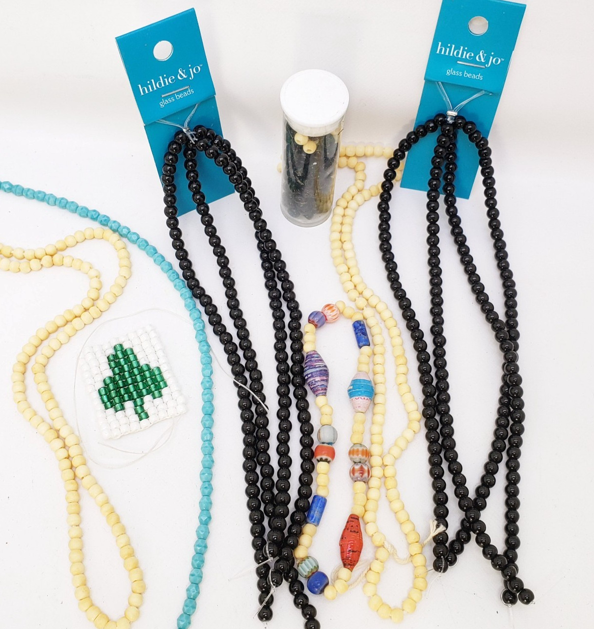 Lot of Glass Bead Necklaces Hildie & Jo and Other Beads Plus FREE Beads