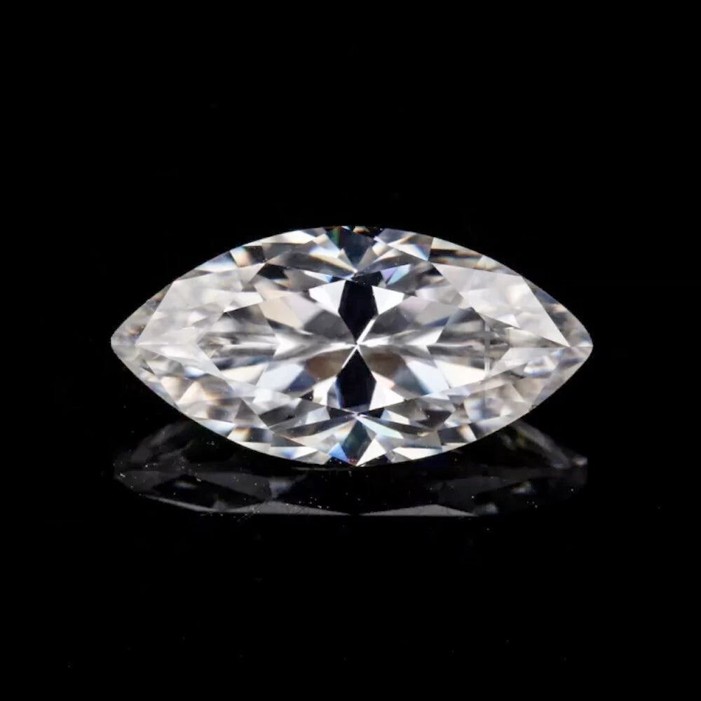 GRA Certified Loose Moissanite Marquise Cut Stones D VVS1 All Sizes