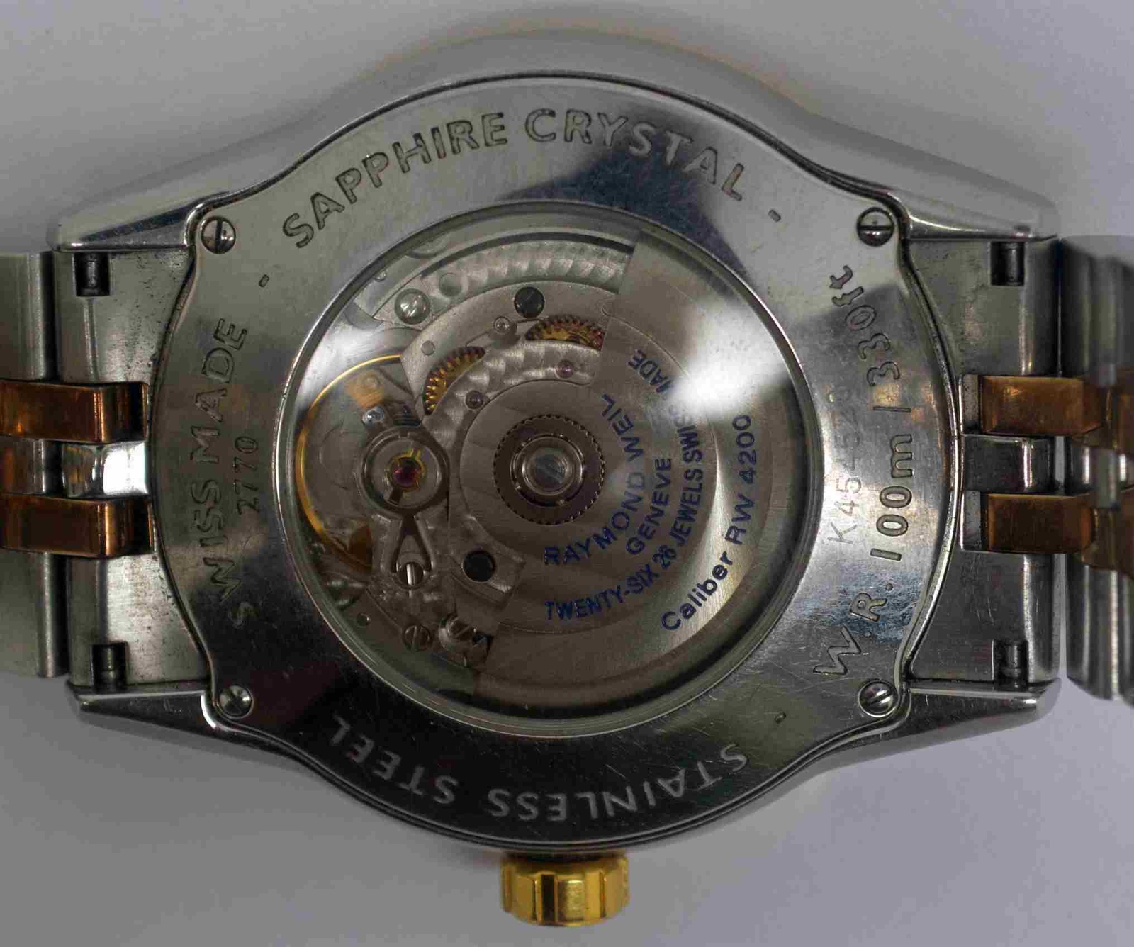 RAYMOND WEIL FREELANCER Gold & Steel Wristwatch. Ref: 2770, Cal: 4200
