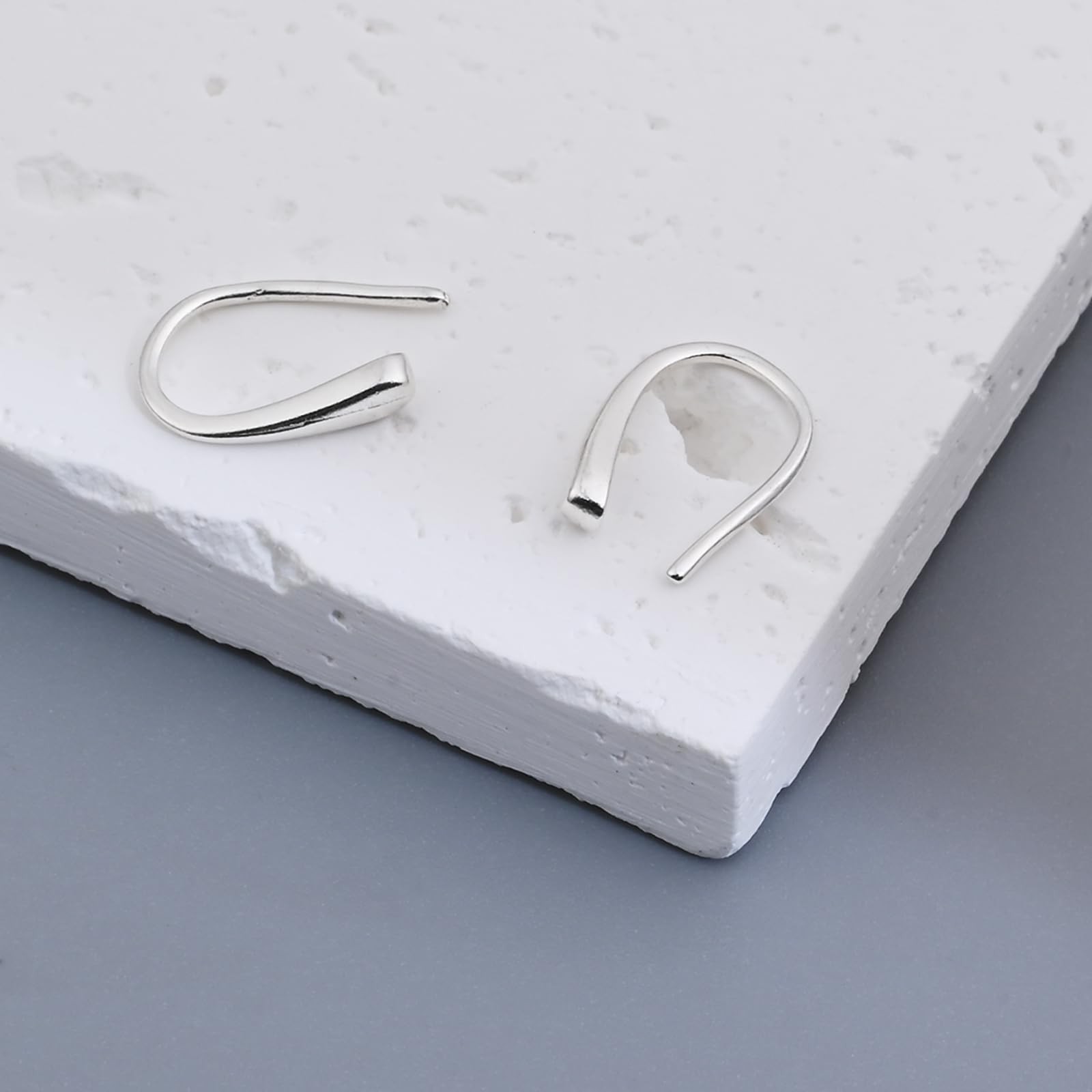 Tiny Pull Through Earrings Small Threader Earrings S999 Sterling Silver Earrings