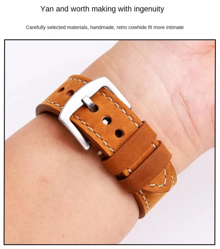 Cowhide Watch Strap For ORIS AQUIS 733 7730 7740 Diving Watch 24x12mm 24x11mm