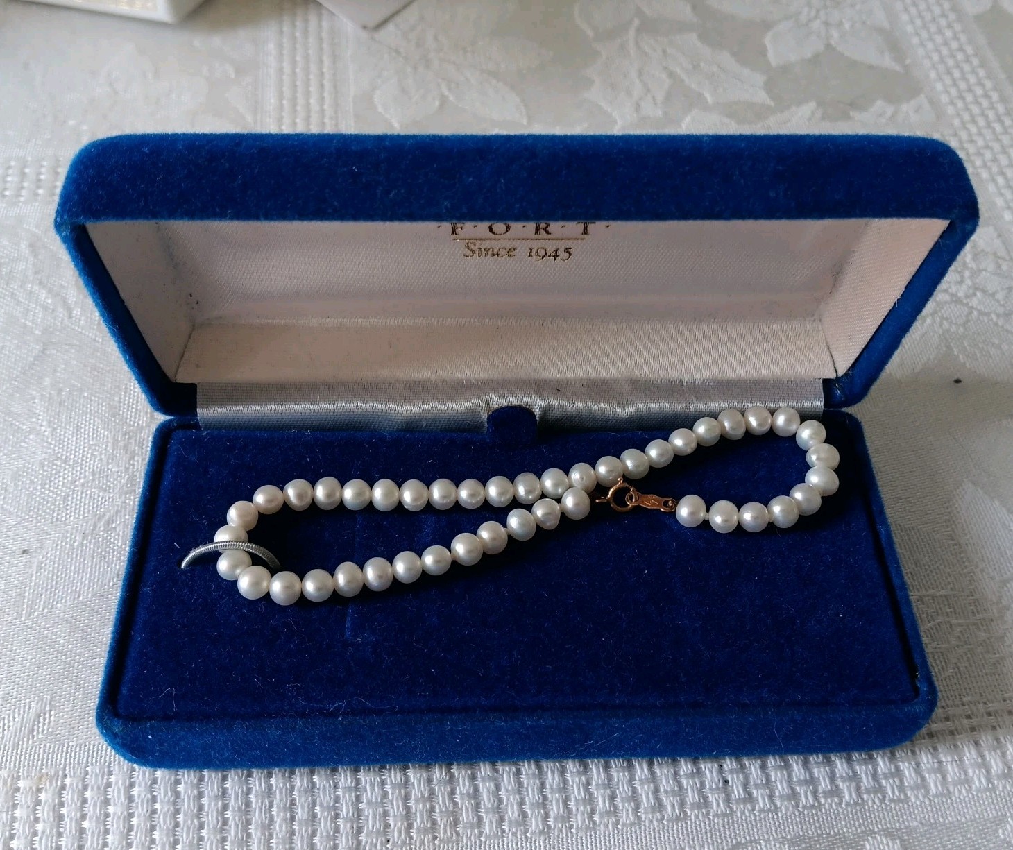 8 Inch Cultured Pearls Bracelet 4-5.5mm 14k Yellow Gold Clasp NIB