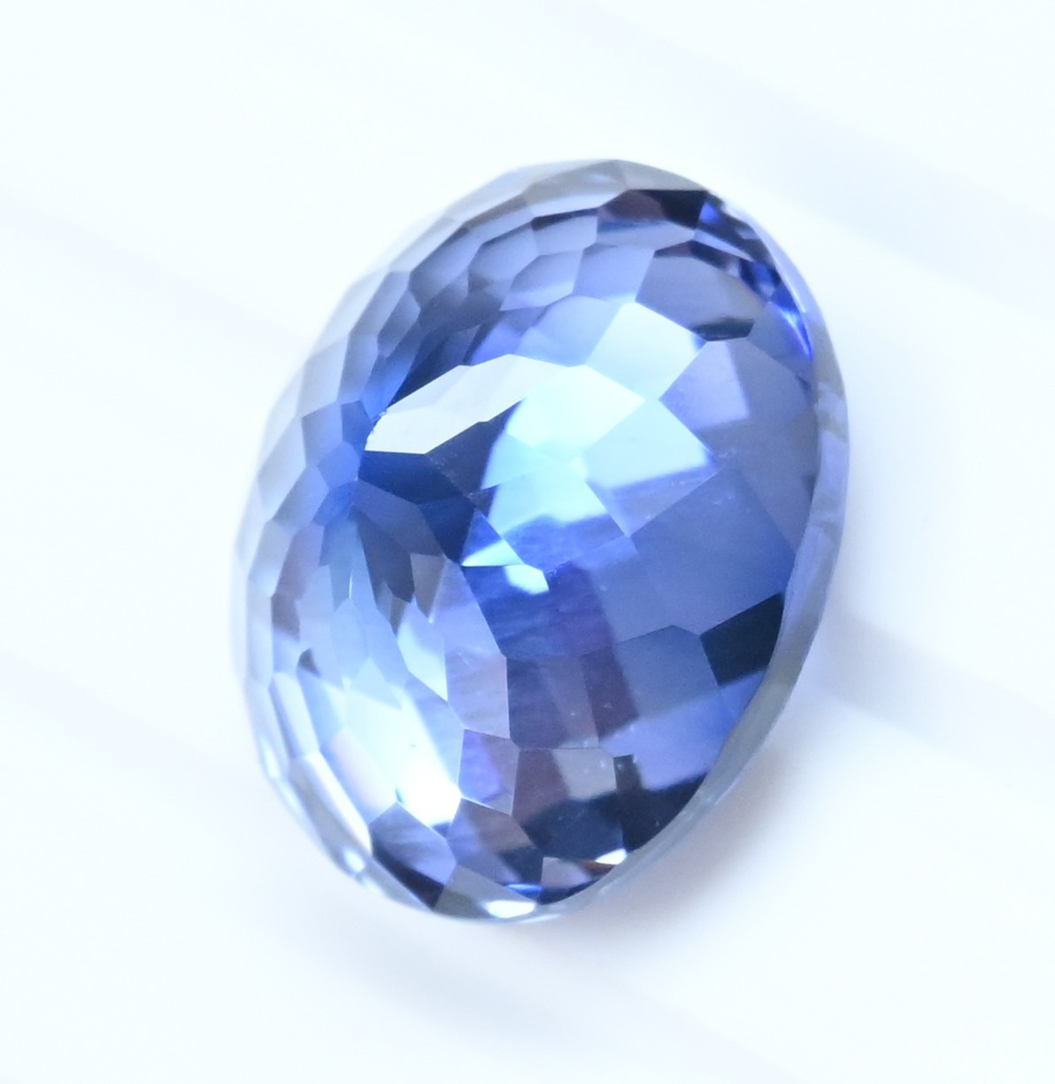 32.65 Ct Natural KASHMIRI Blue Sapphire Oval Certified Flawless Loose Gemstone
