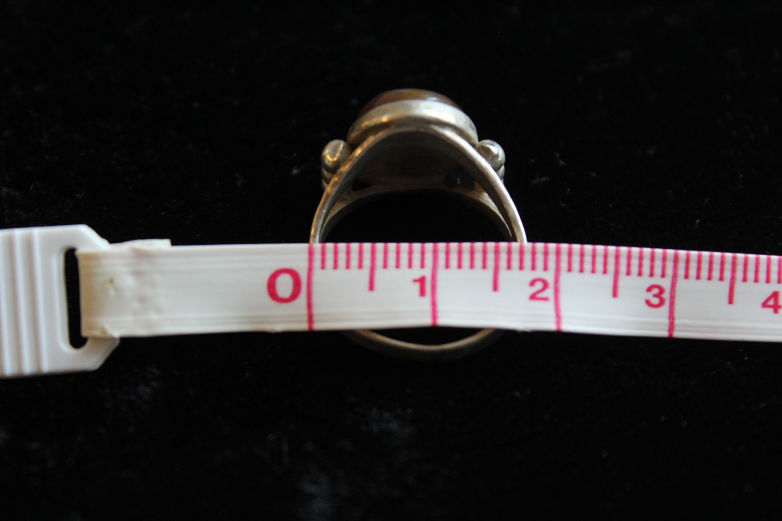 Sterling Silver Agate Vintage Ring