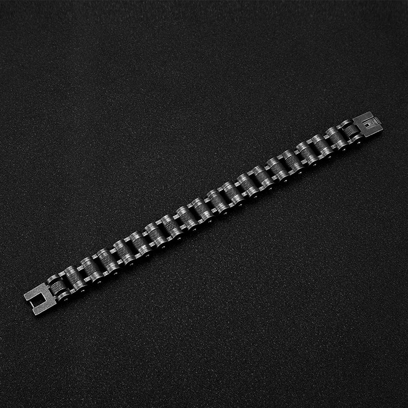 Retro Biker Chain Bracelet Stainless Steel Link Chain Men’s Jewelry