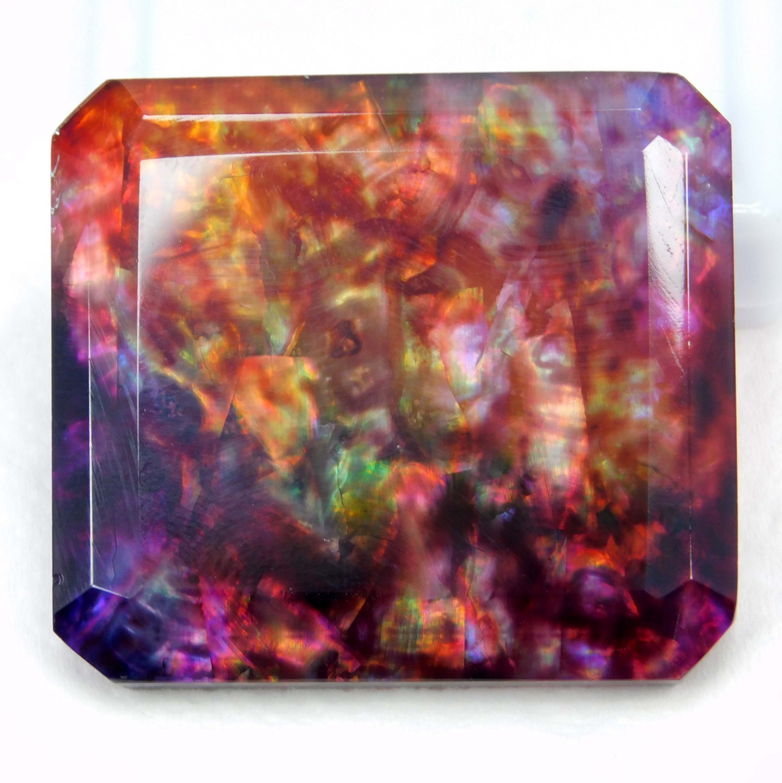 Certified 105.95 Ct Natural Ammolite Gemstone – Unique Opal-Like Loose Stone