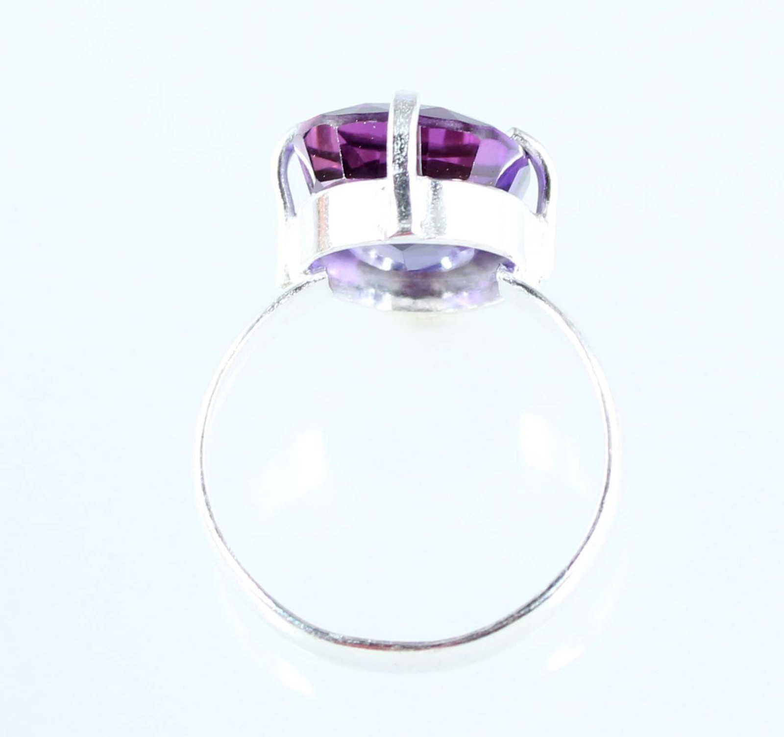 No Tariffs Natural 11.15 Ct Boysenberry Sapphire Cushion Gemstone Certified Ring