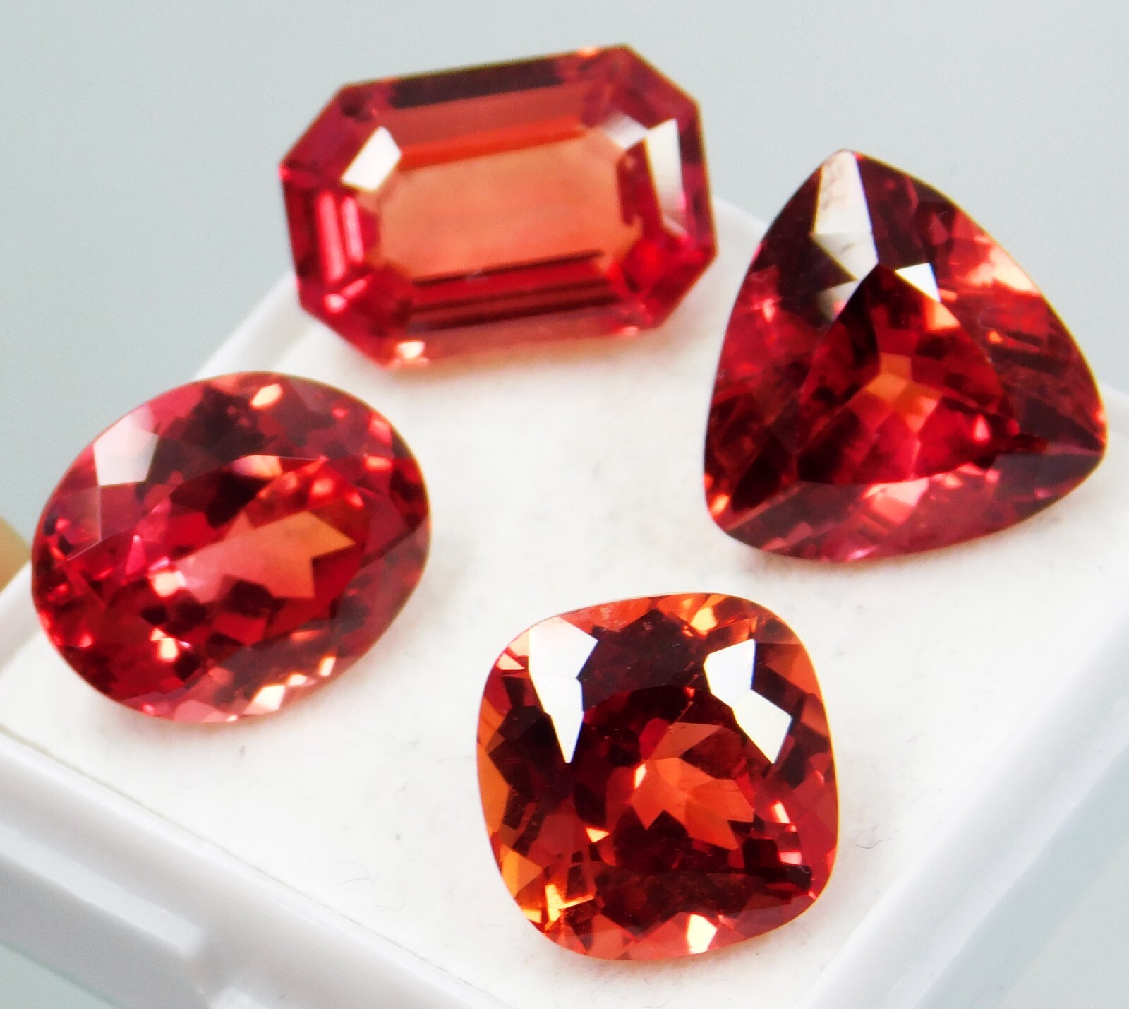Natural Orange Pink Padparadscha Sapphire 31.50 Ct Certified Mixed Gemstone Lot