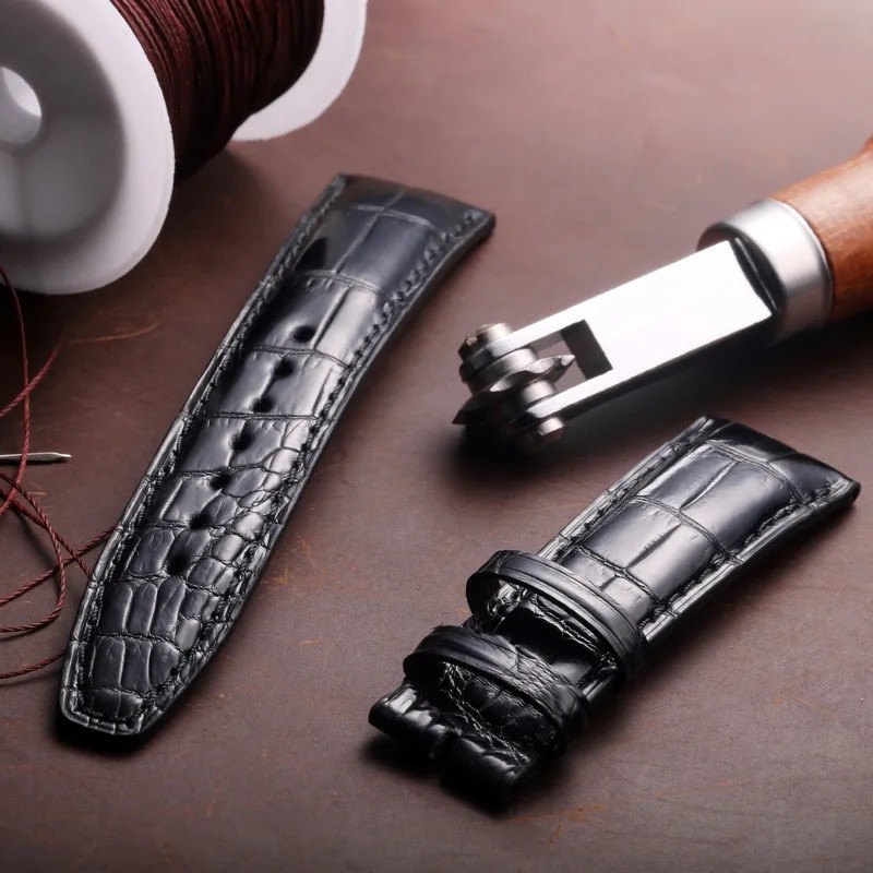 Handmade Alligator Crocodile Leather Strap for IWC Portugieser Pilot 20-22mm