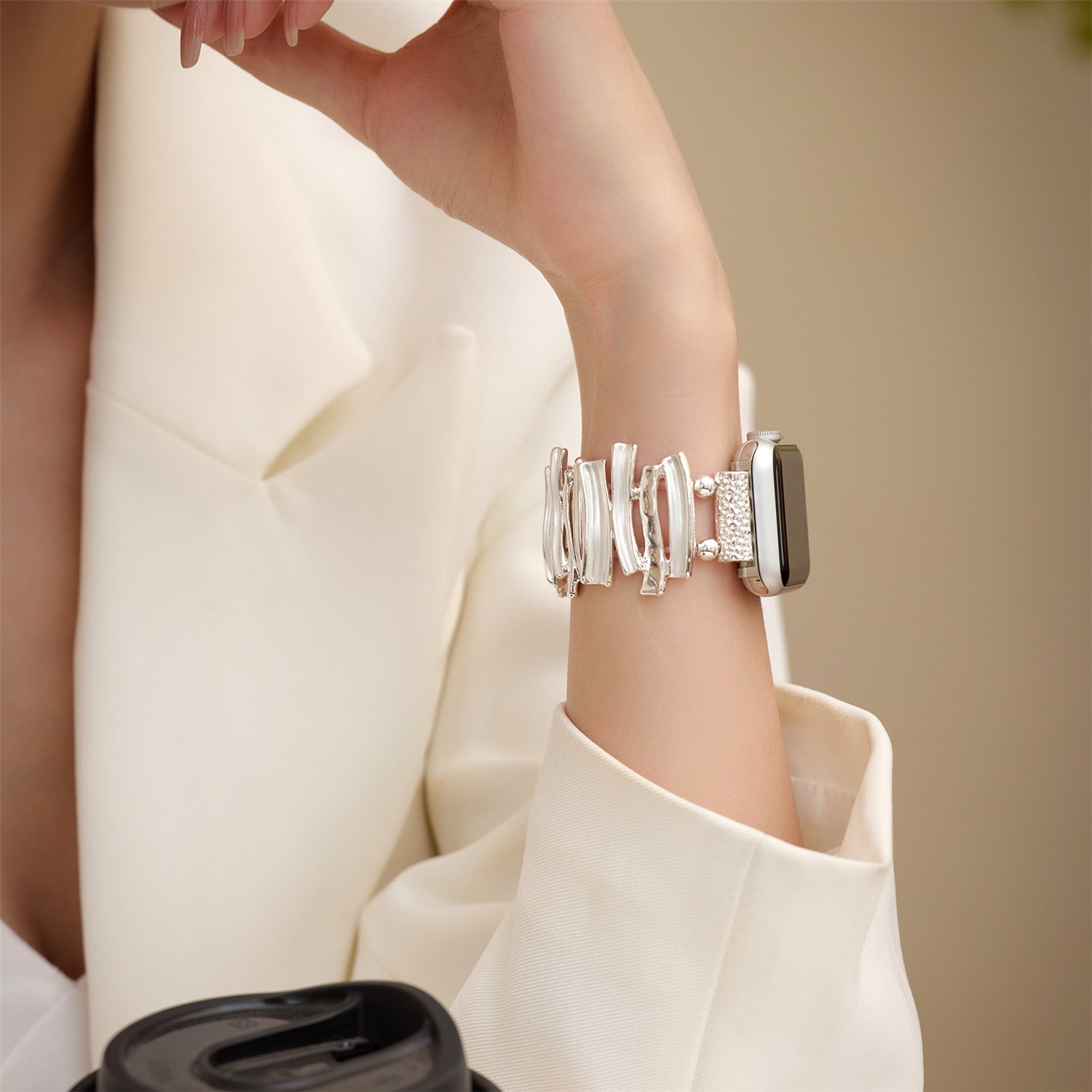 Stylish Bangle Strap for Apple Watch Ultra Band 41 45 49mm 40 44mm 42mm Bracelet