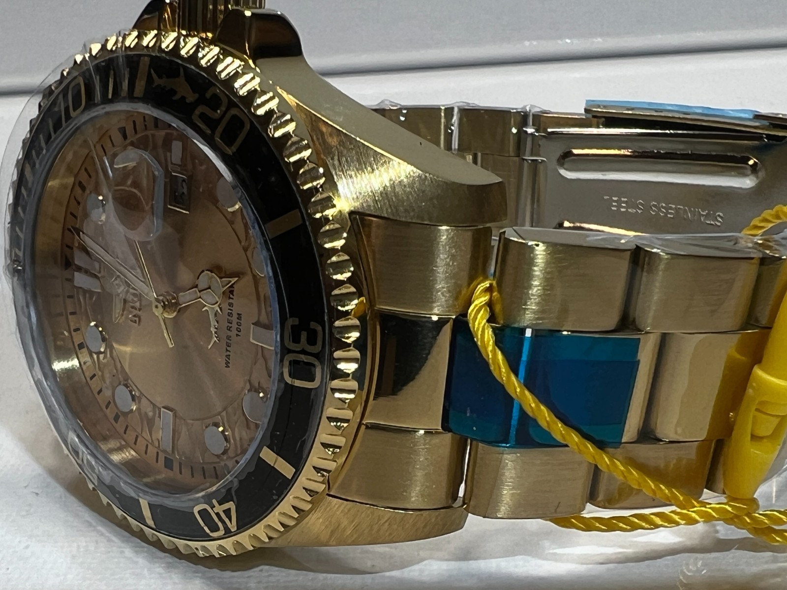 Invicta Pro Diver Currentwave Gold 43mm Men’s Watch 30025 Brand New In Box