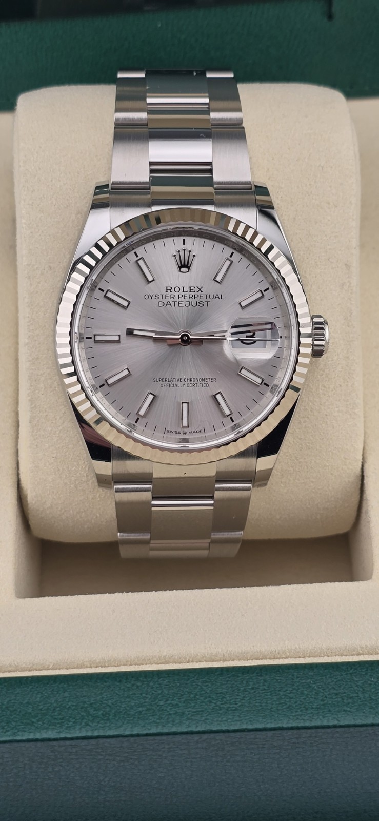 Rolex Datejust 126234 Brand New Unworn Full Set 2026 Silver stick