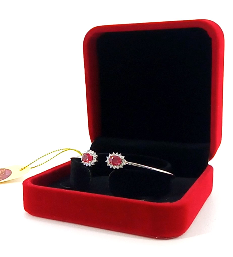 🔥🔥🔥Exclusive RUBY Bracelet in Silver & White Gold🔥🔥🔥
