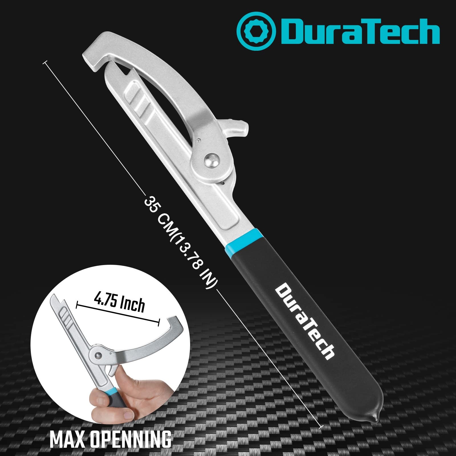 DURATECH Sink Strainer Lock Nut Wrench, Black