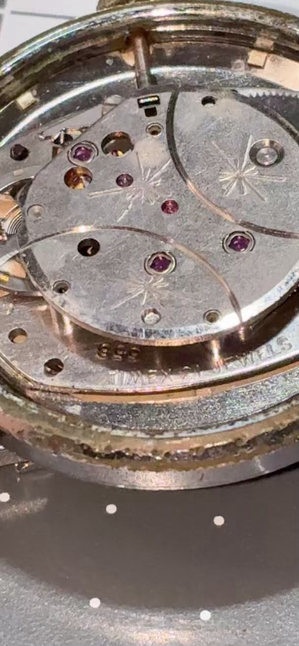 Vintage 1963 Timex 21 Jewels Manual Wind Sunburst Men’s Watch M72 Not Marlin