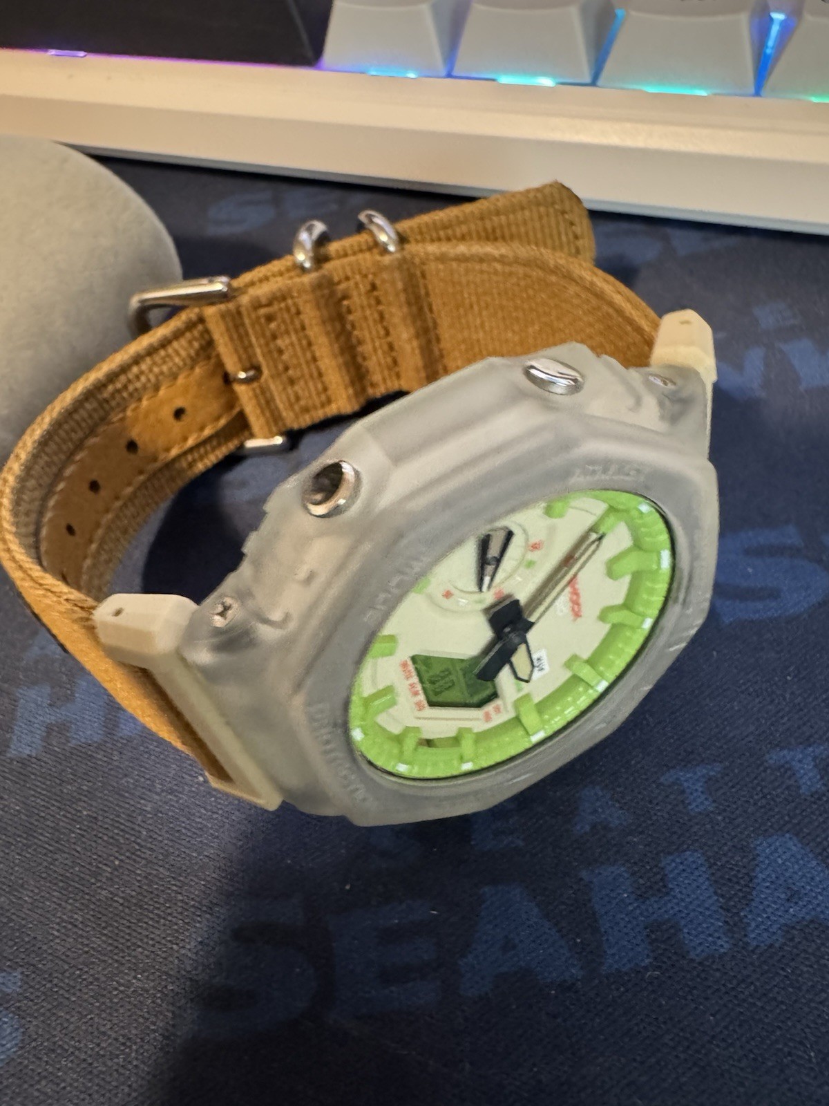 Casio G-SHOCK 2100 Series HUF Collaboration Beige Men’s Watch – GA2100HUF-5A
