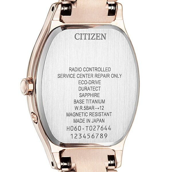 CITIZEN Women’s Watch ES9354 69B xC Basic Collection Eco Drive Radio Clock