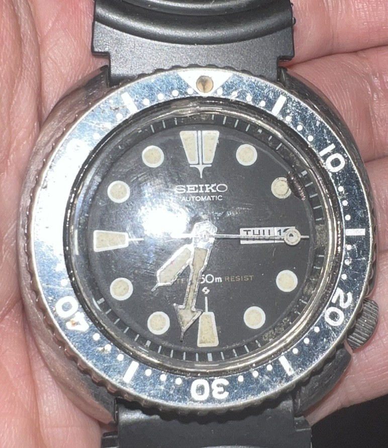 VINTAGE SEIKO TURTLE DAY DATE AUTOMATIC REF 6309-7040 SERVICED GOOD CONDITION
