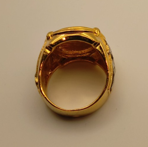 American Eagle Coin Ring “New” Approx. Size 11 Silver & Gold. See Description.