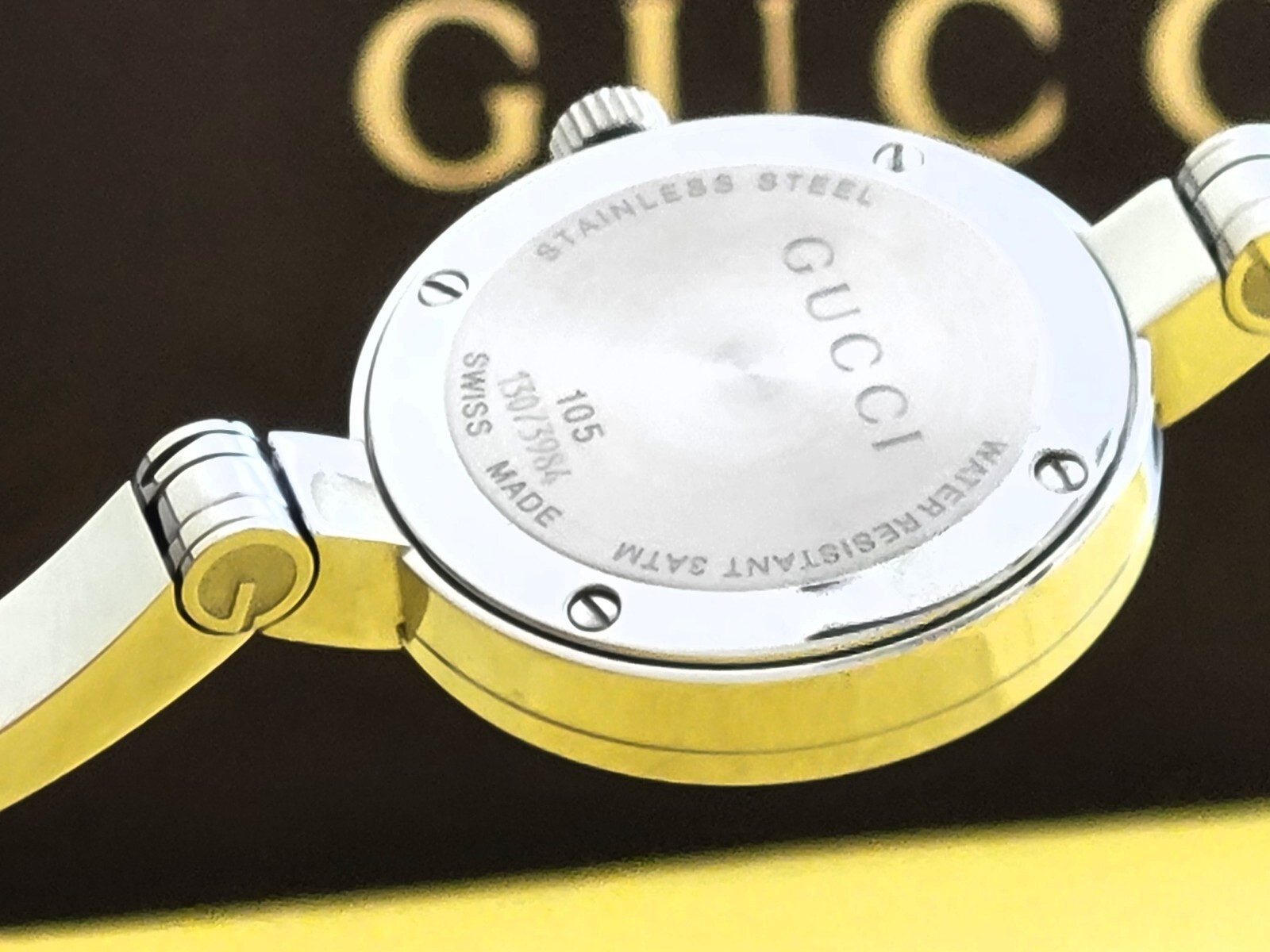 Gucci 105 Ladies💃Authentic,Near Mint,Hardly Worn,Absolutely Beautiful,Box,Tag.