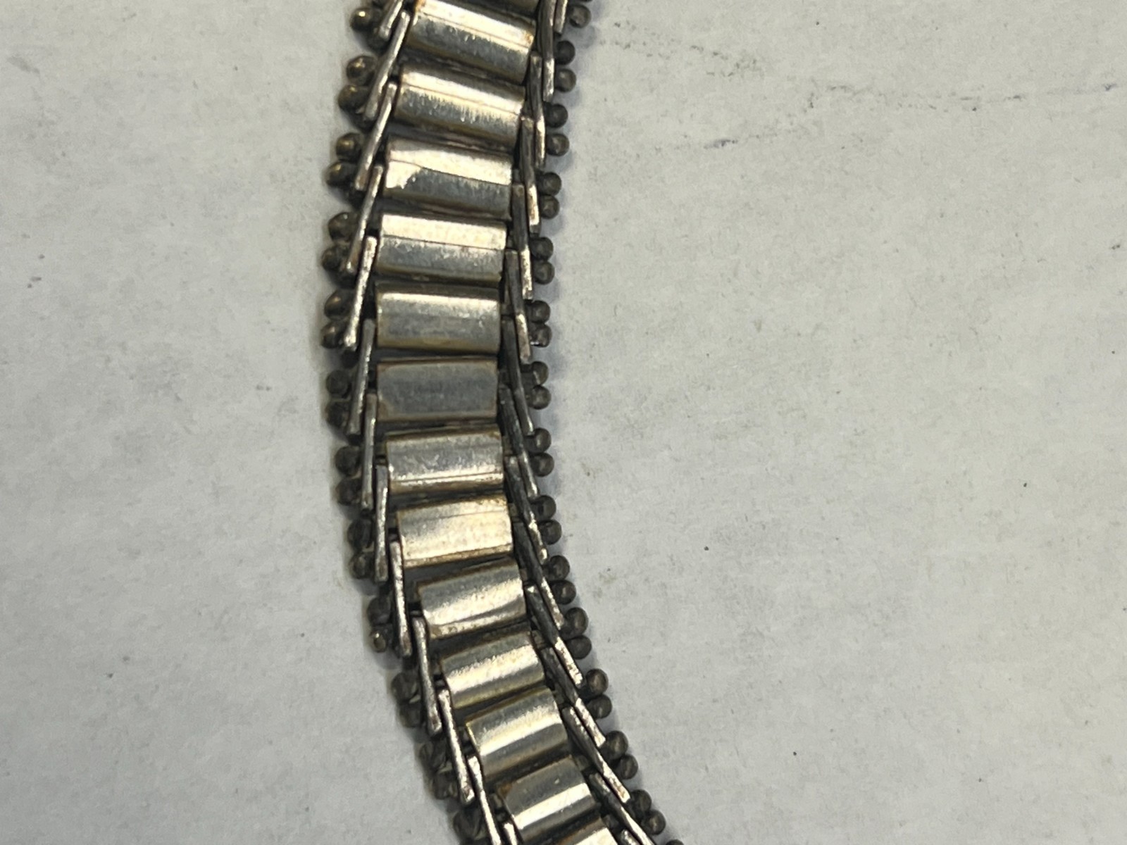 VTG Sterling Silver Victorian Book Chain Necklace 17.75″ Length 22.4 grams Italy