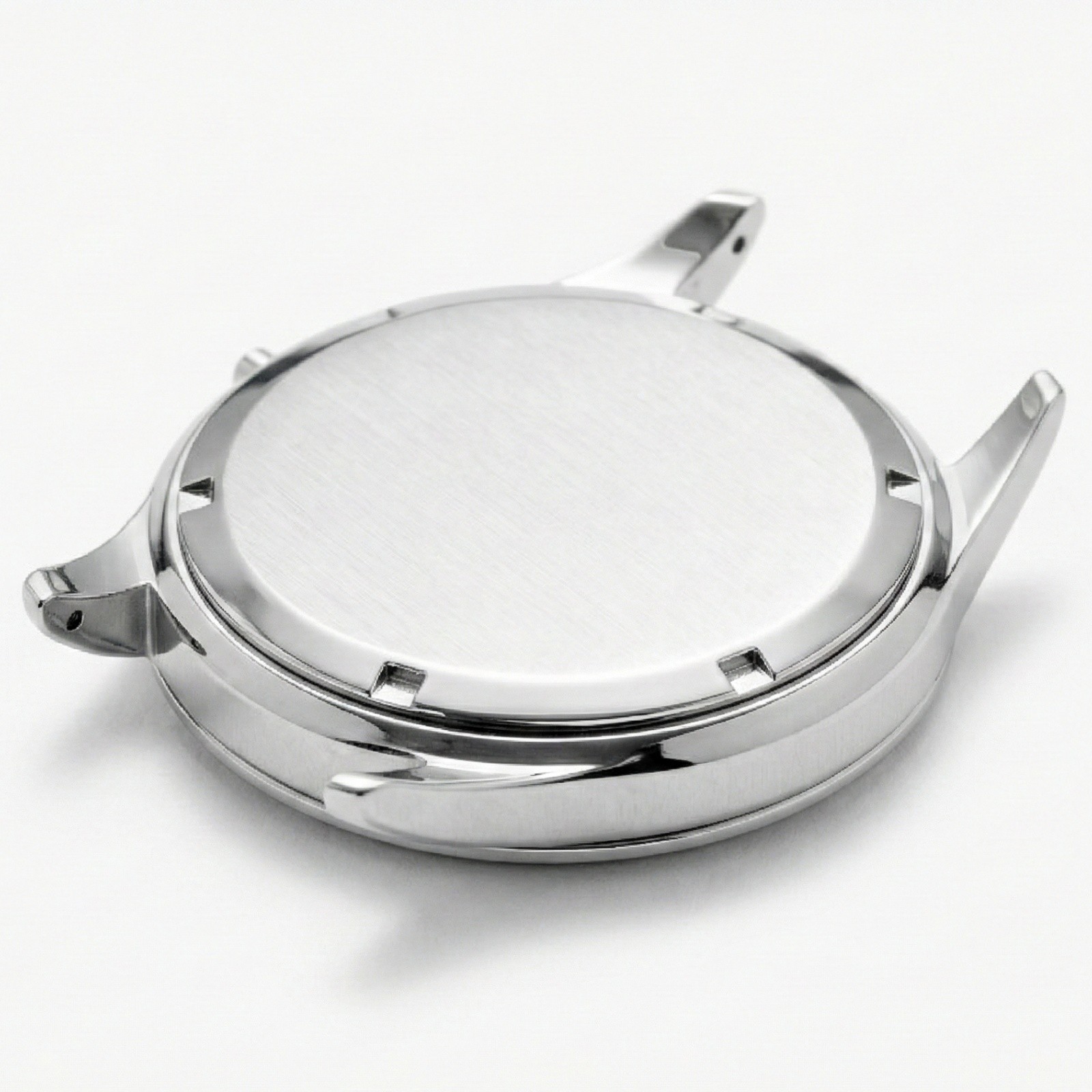 41mm glass Silver Watch Case back cover waterproof ring for 2035 Movement