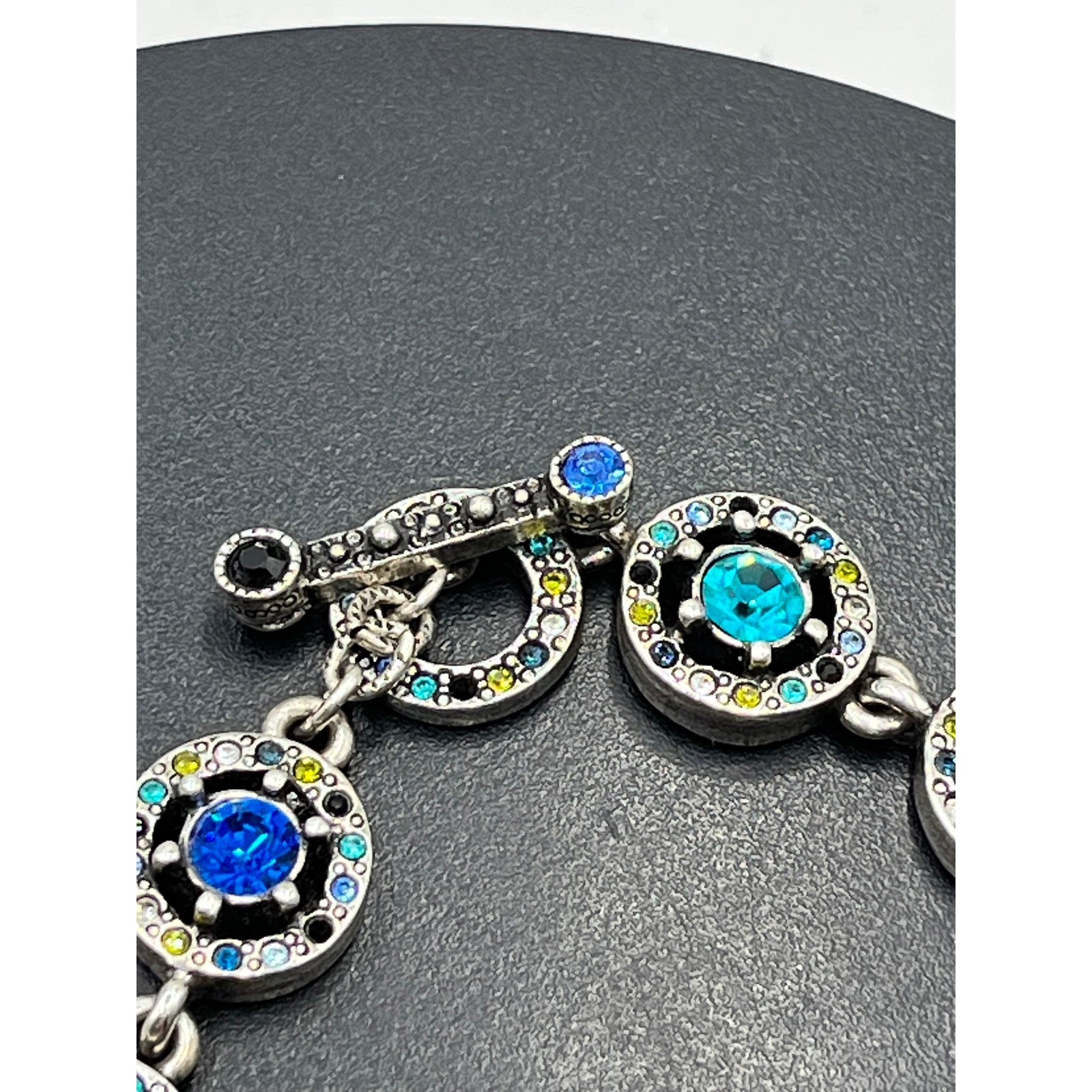 Patricia Locke Rare ArchivalConcentric Omni Crystal Rainbow Bracelet USA