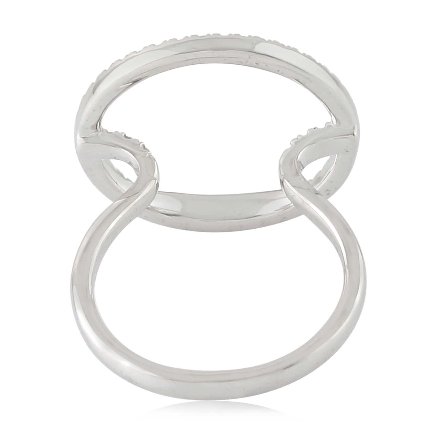 Wedding Rings For Women Natural Diamond White Gold Pave Circle Ring US