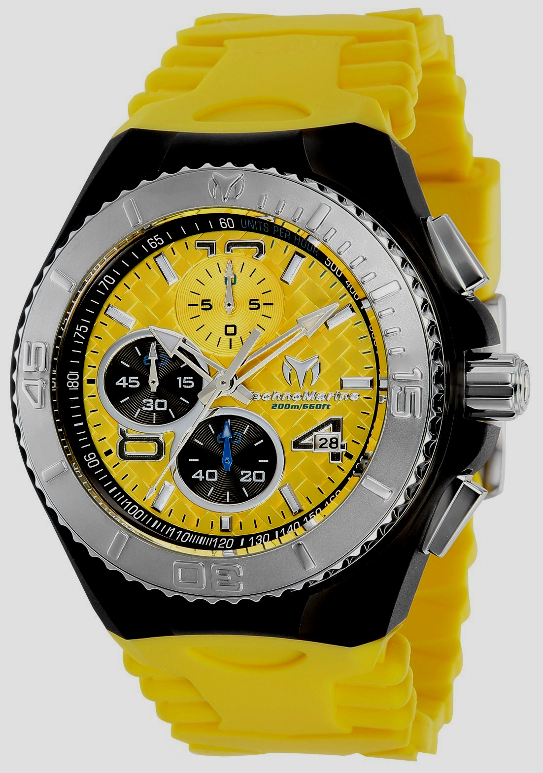 TechnoMarine TM-115112 Men’s Cruise JellyFish Dial & Retro Strap in Yellow 46mm