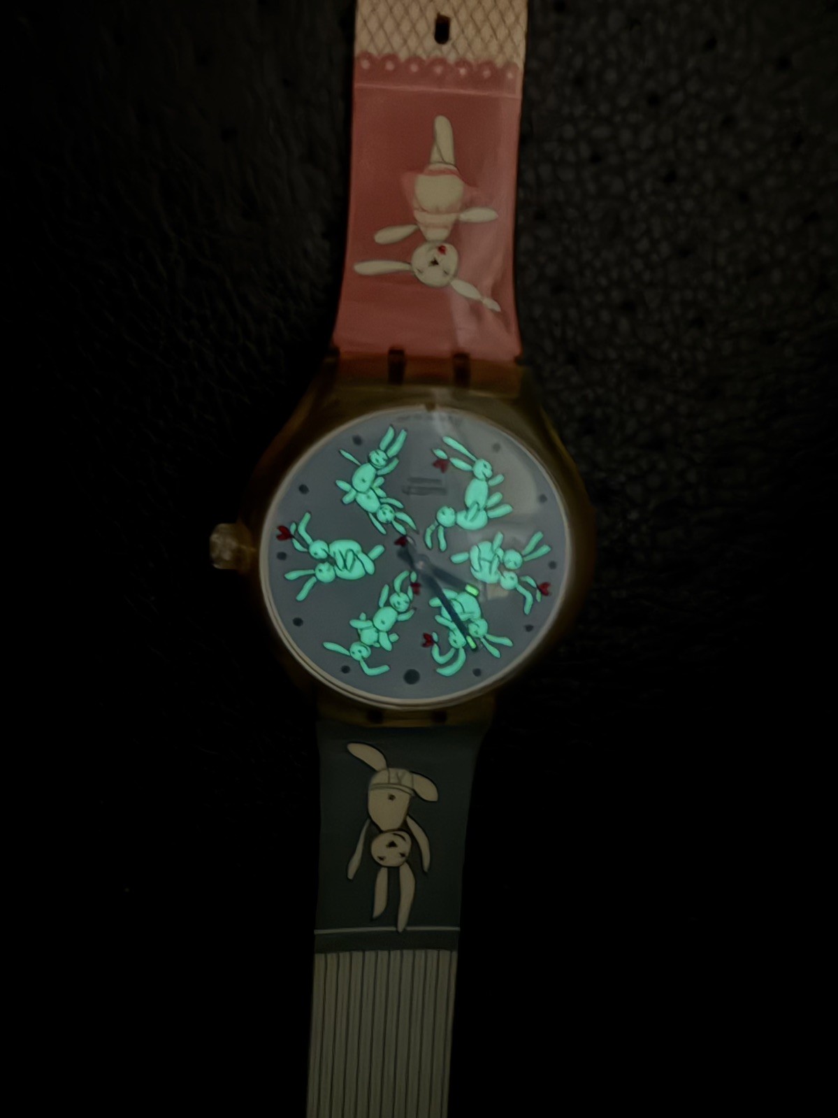 Swatch Watch Bunnysutra Mod STGK101 2004 Touch Game Bunny Rare Working