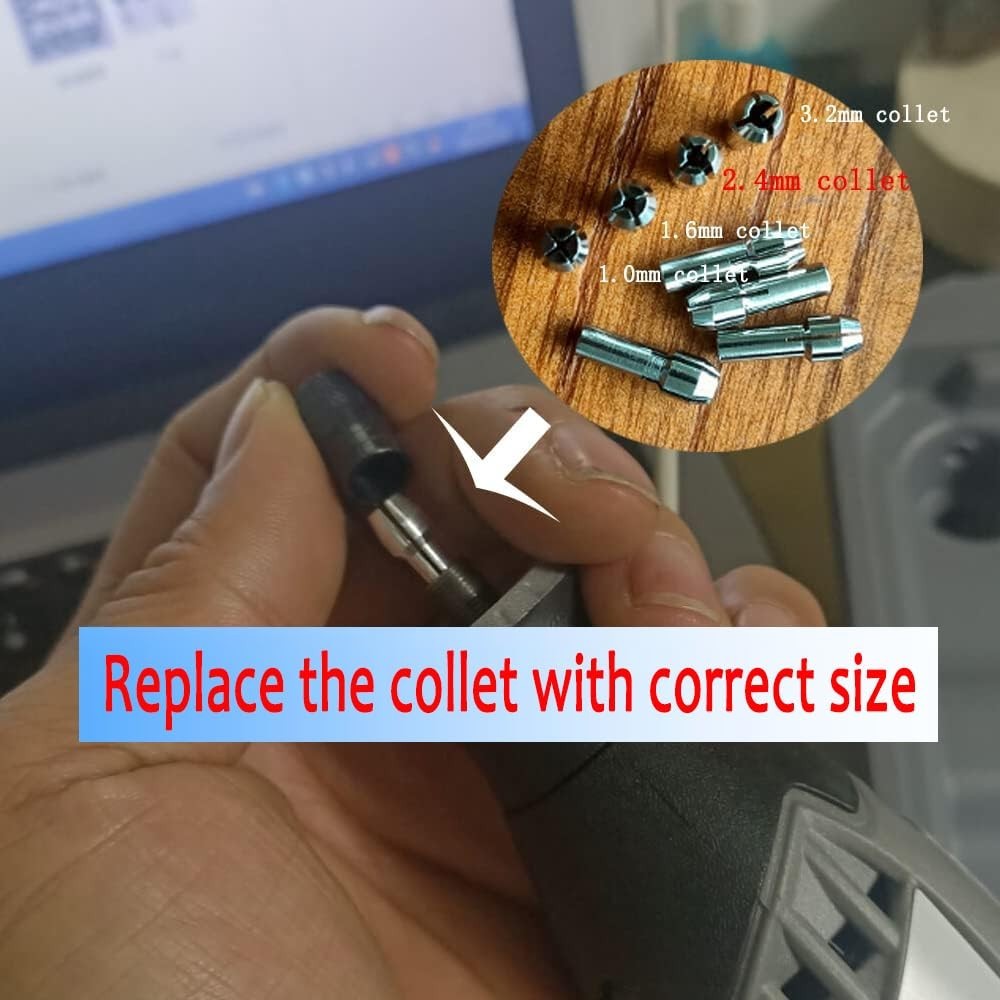 6 Pcs Jewelry Cutting Wheels 3/32″ Shank T Shape Burrs for Engraving Tools