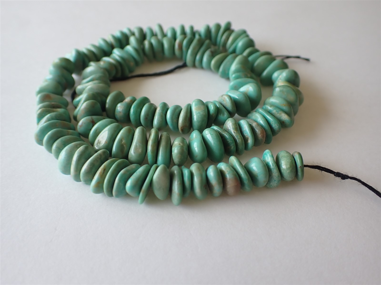 Genuine Elisa (Sonora) Turquoise side-drilled Nugget Beads – 8-10×3-5mm – Strand