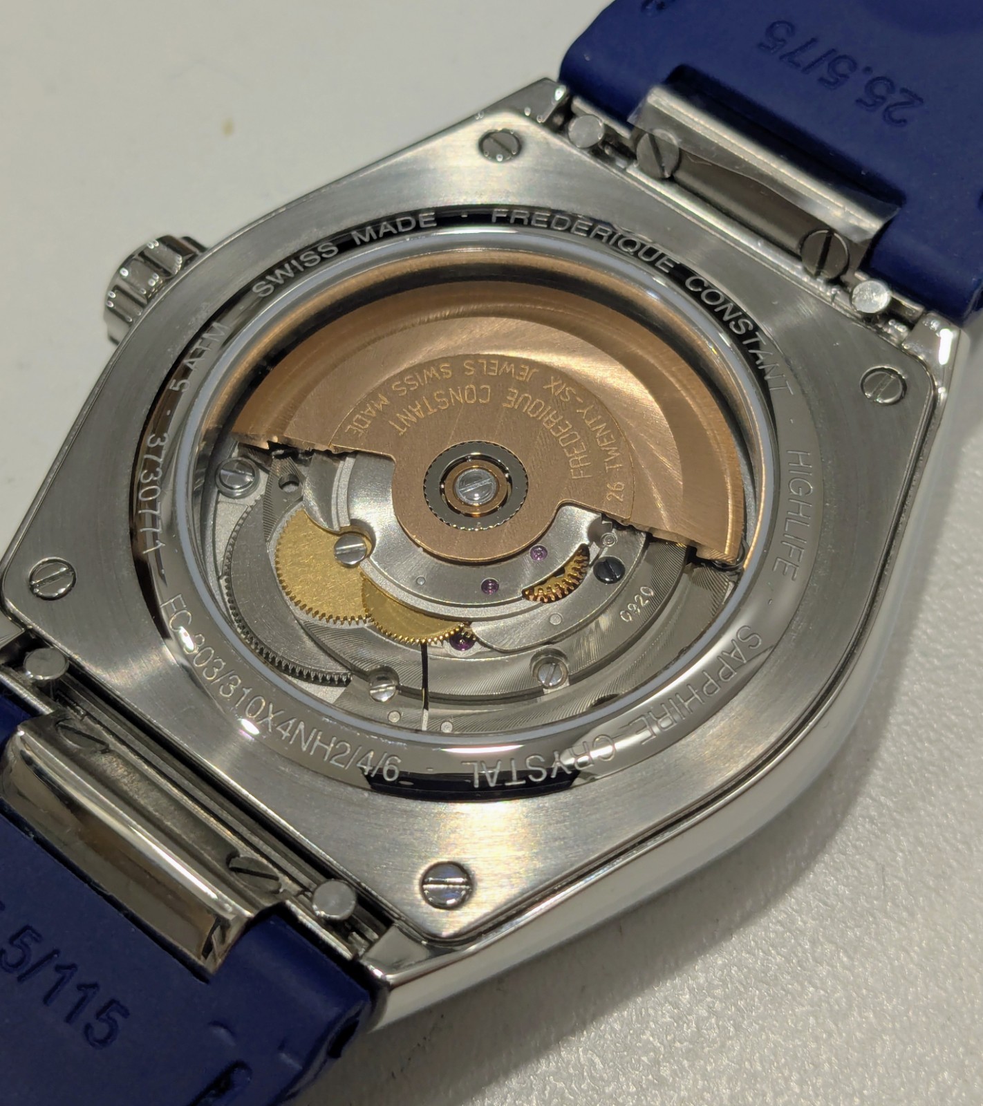 Frederique Constant Highlife 41mm Men’s Watch Blue dial FC-303N4NH6B