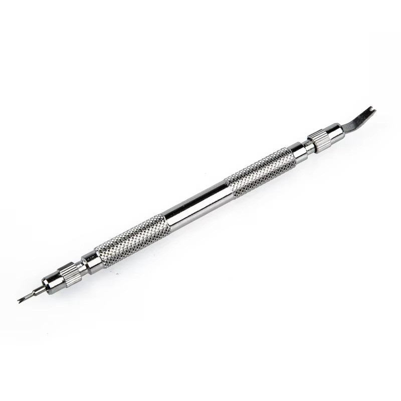Silver 4Pin Watch Strap Spring Bar Set Repair Tool Wrist Pin Removal Kit Plus 2