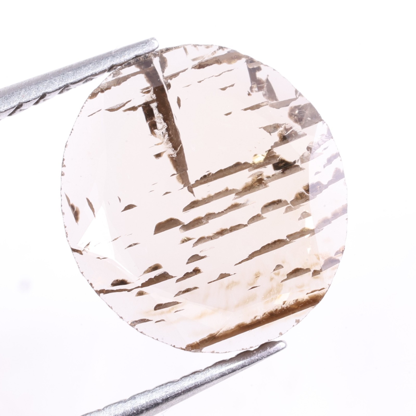 0.93 Ct Lab Grown Fancy Brown Diamond Round Cut Lab Created Diamond 8.3×7.6 MM