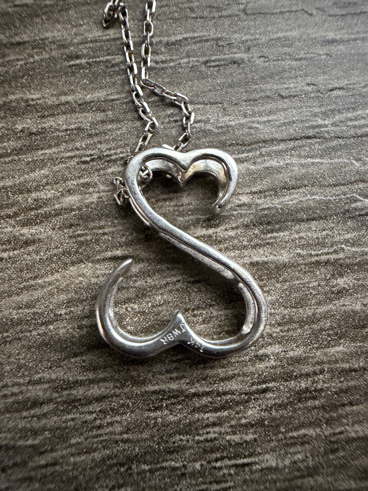 14kt White Gold JANE SEYMOUR OPEN HEARTS Diamond Necklace