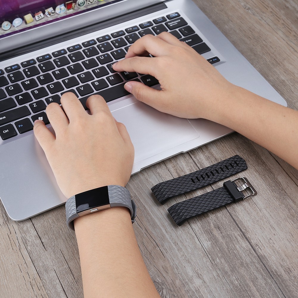 For Fitbit Charge 2 Strap Replacement Silicone Watch Band Fitness Wristband
