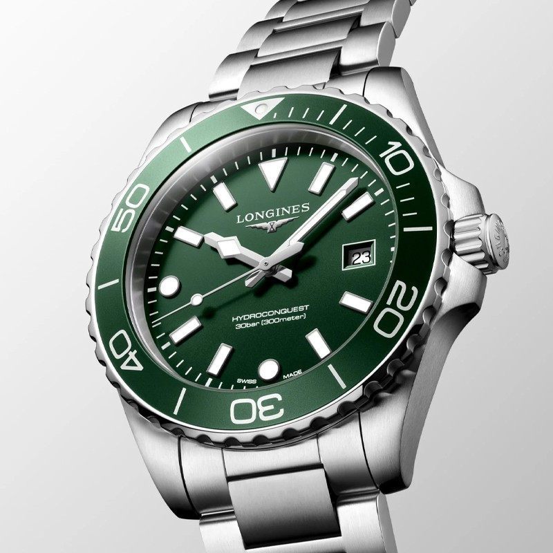 New Longines HydroConquest 42mm Green Dial Men’s Watch L37694066