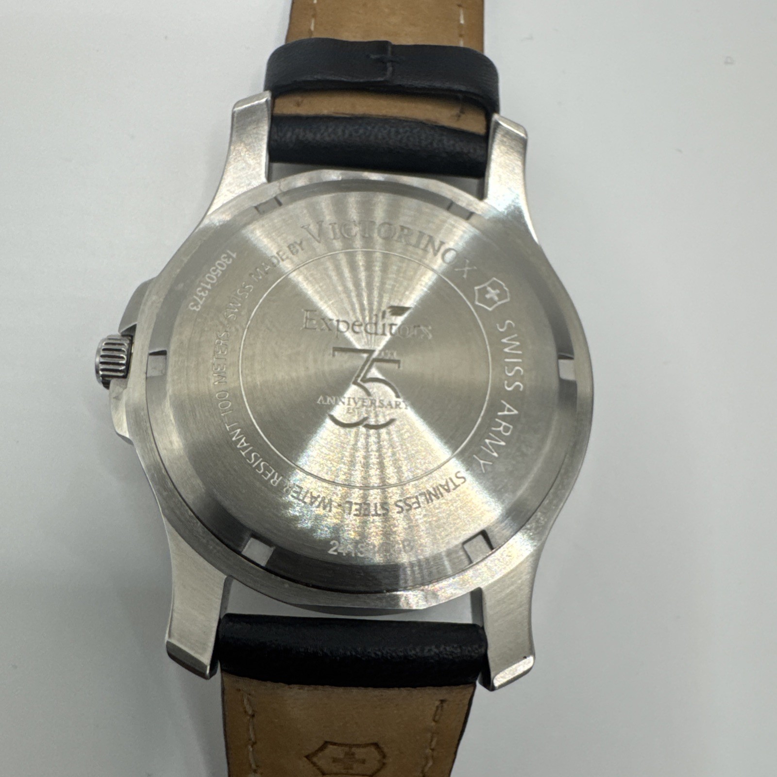 Victorinox Swiss Army Garrison Elegance Leather Strap Watch, Boxed – See Details