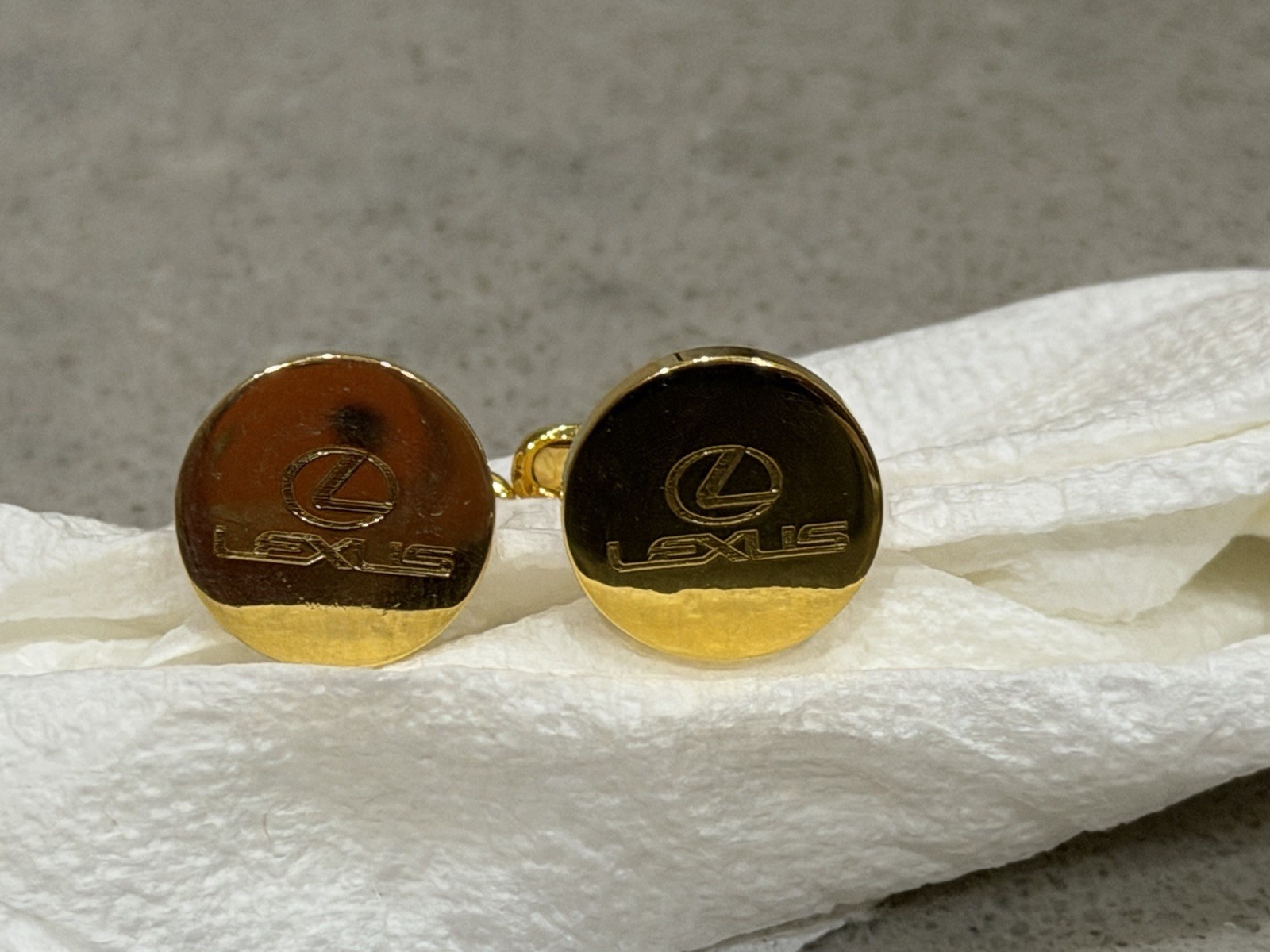 Gold Tone Lexus Cufflinks