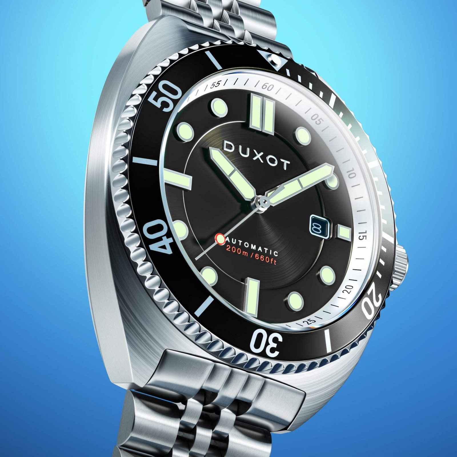 Duxot Tortuga Stainless Steel 45mm Japanese Automatic Wristwatch DX-2026-11