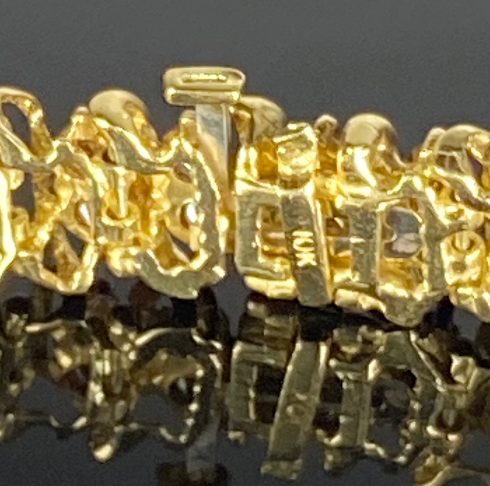 10K Gold & Brown Diamond Tennis Bracelet: 7-1/2″ / 11.47 grams / 3TCW