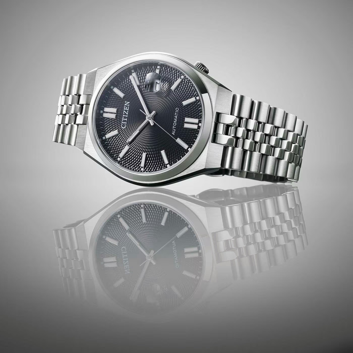 Citizen Tsuyosa 60 NK0020-55E Automatic 37mm Black Dial Sapphire Watch